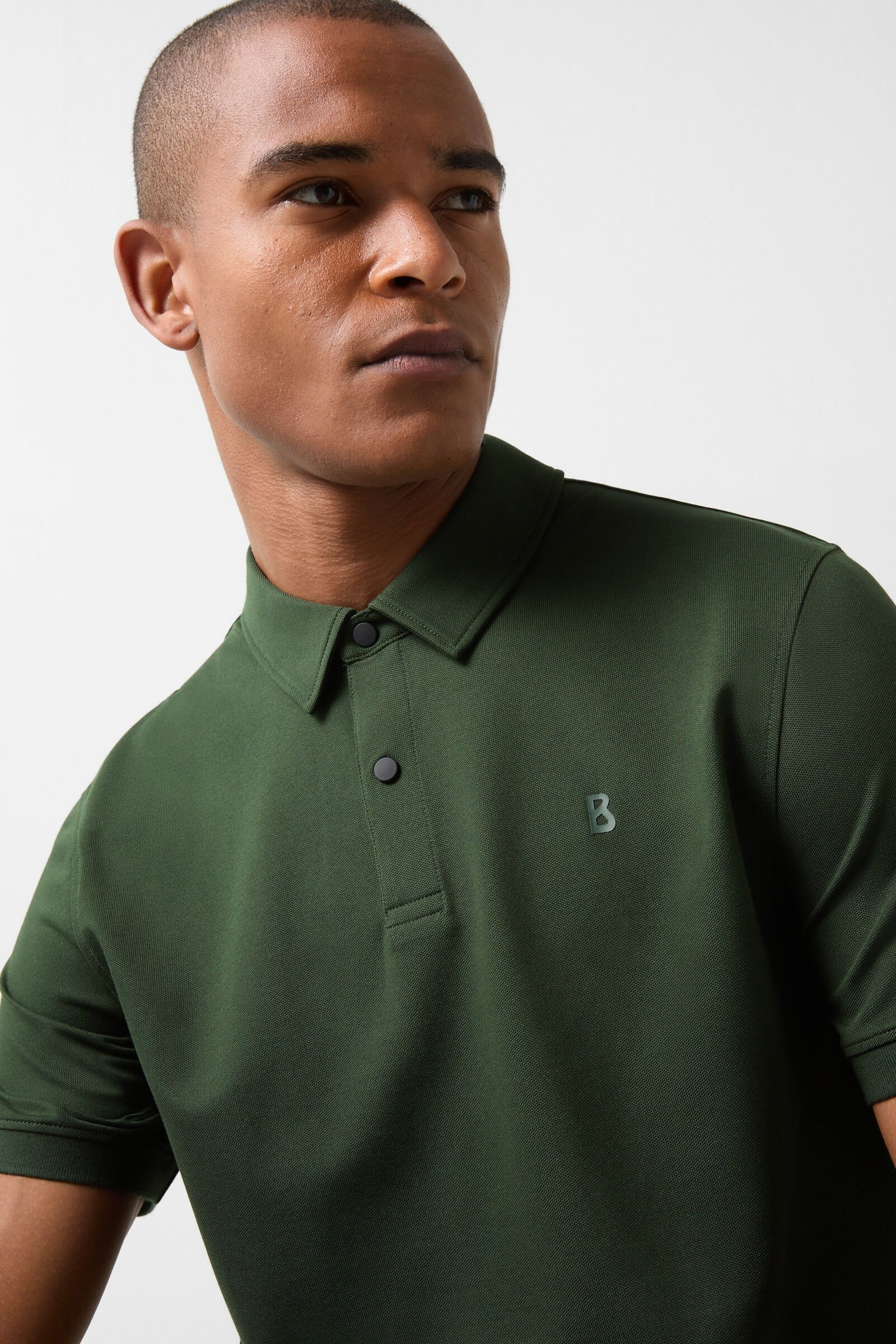 Timo Polo shirt in Olive green - 4