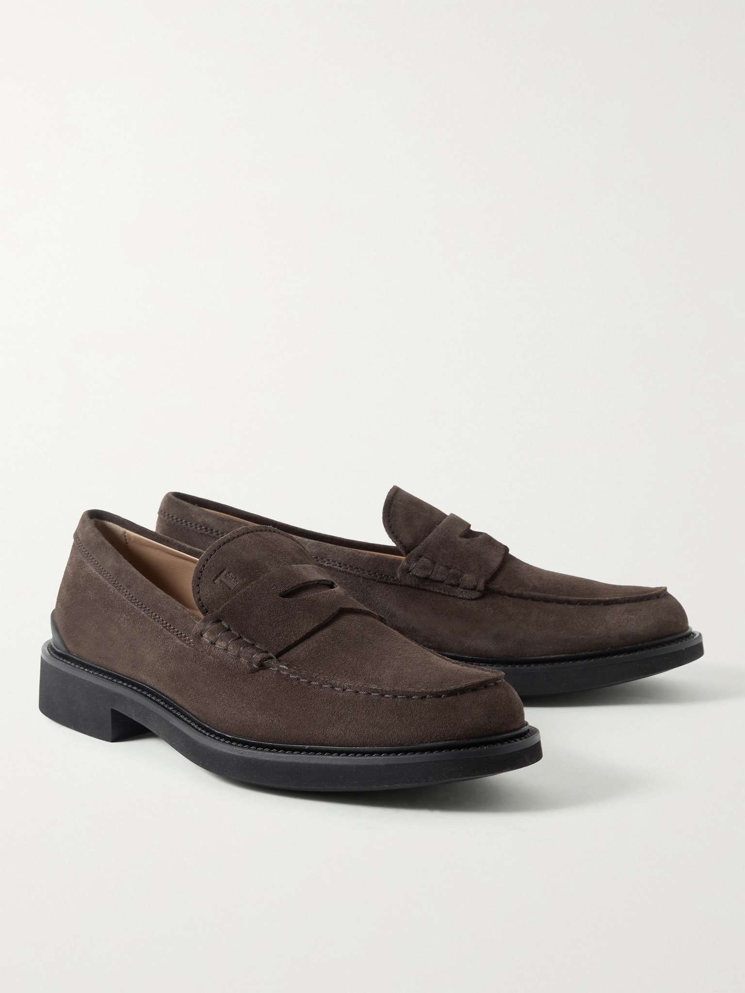 Suede Penny Loafers - 4