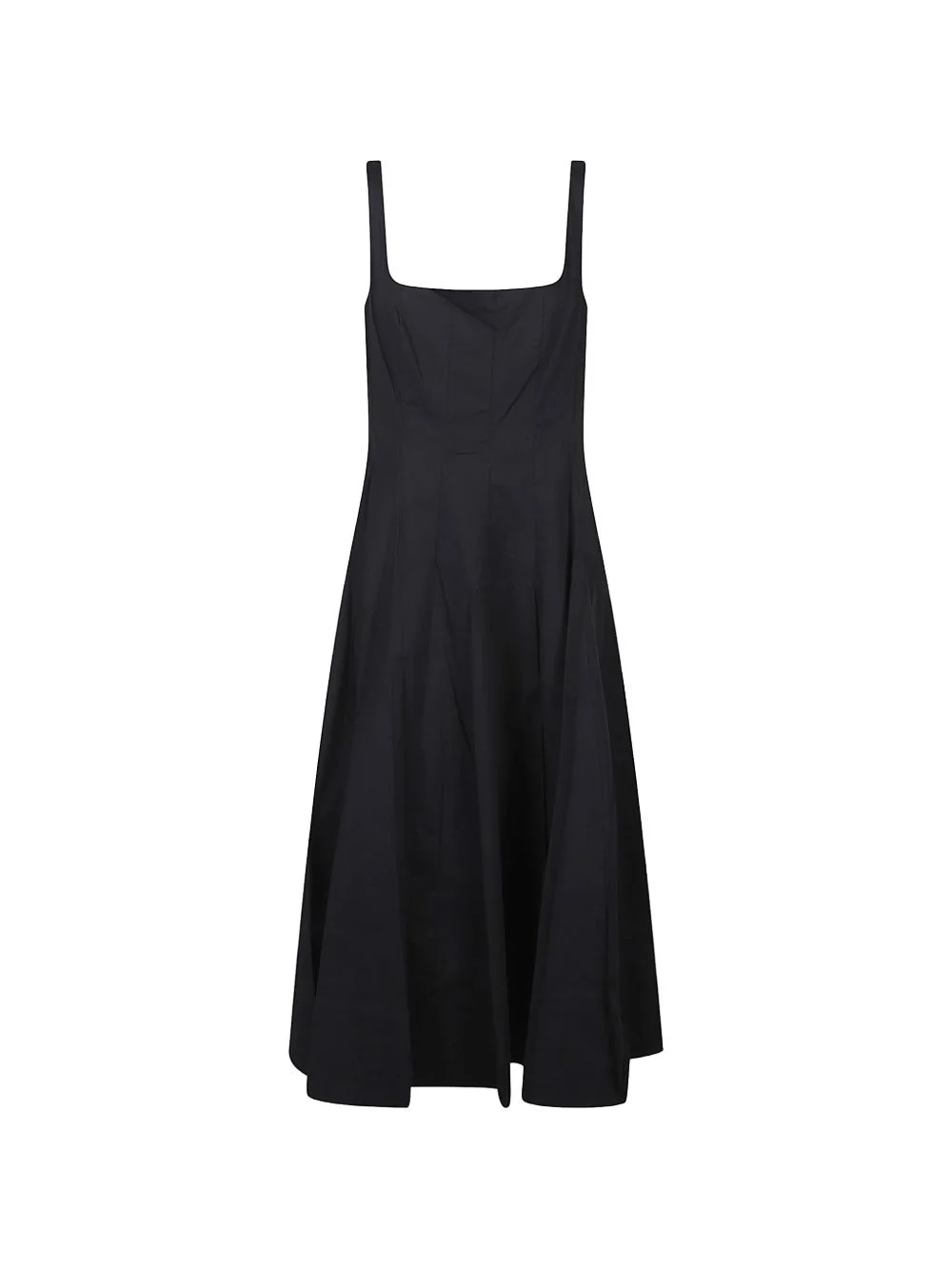 square-neck sleeveless midi dress - 1