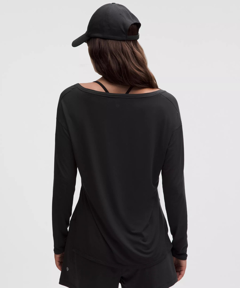 SilkAppeal Side-Slit Long-Sleeve Shirt 3
