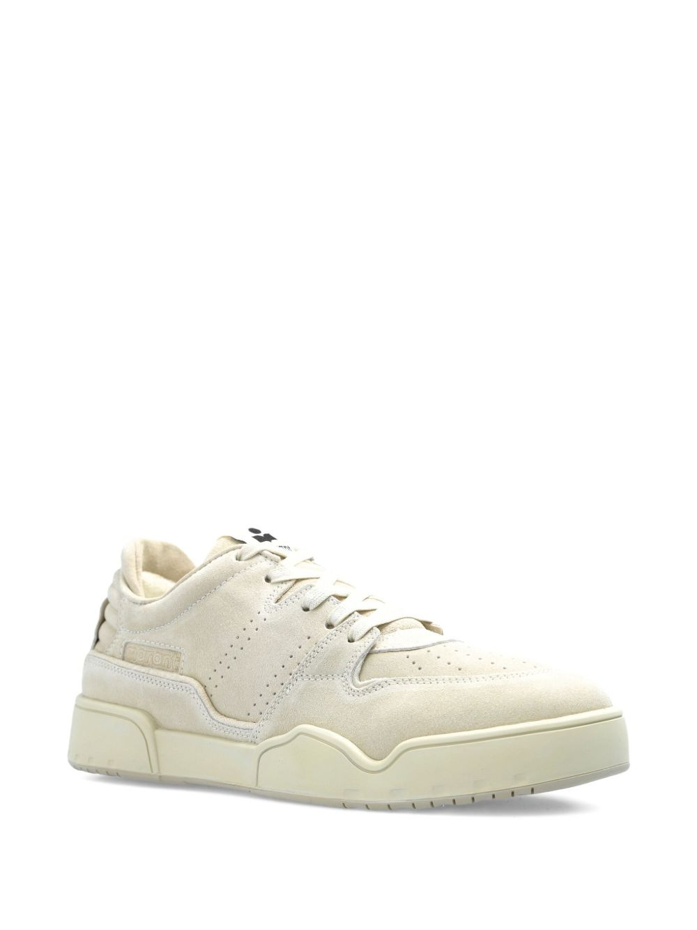 padded-collar suede sneakers - 2