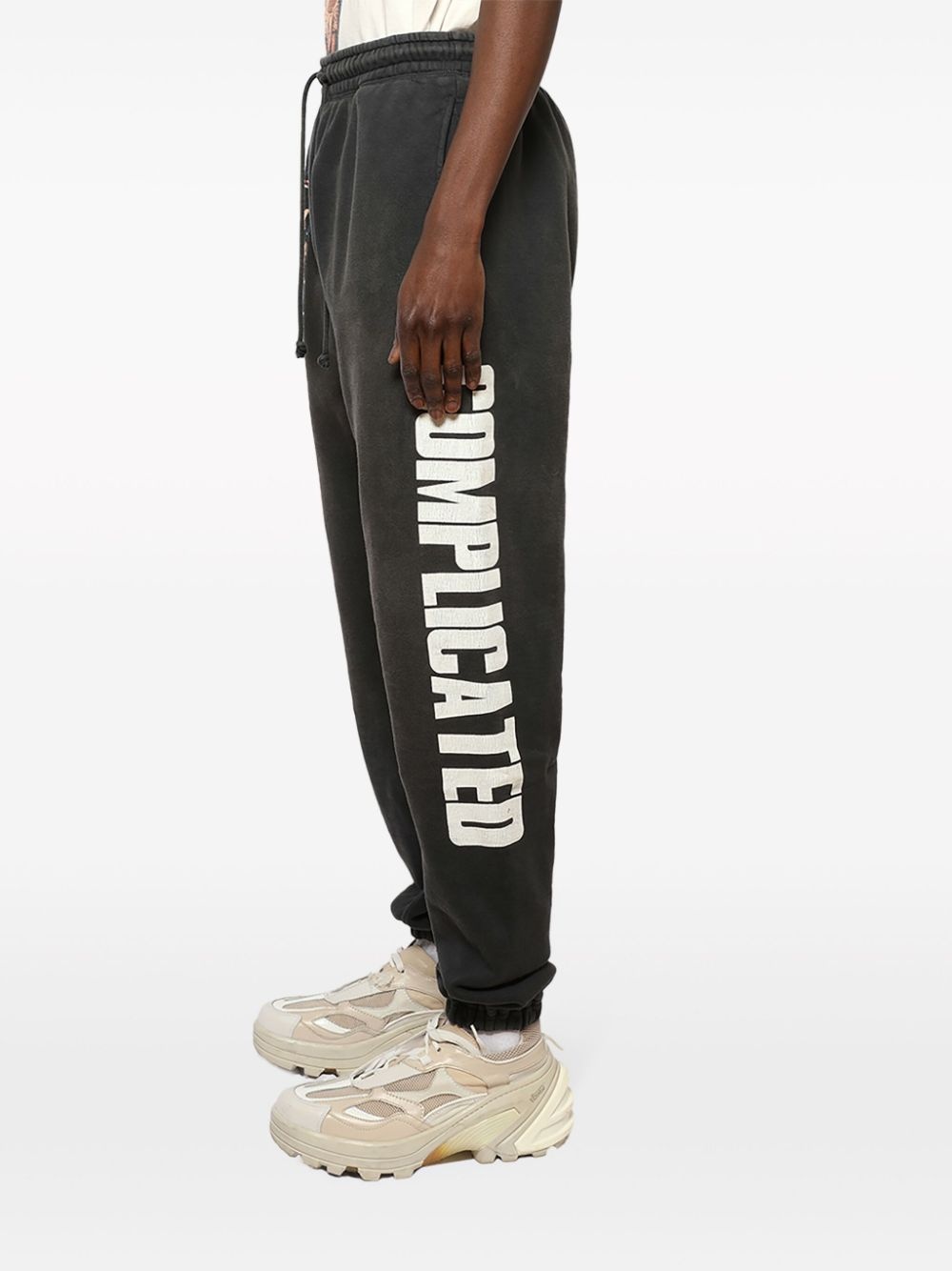 Complicated cotton track pants - 4