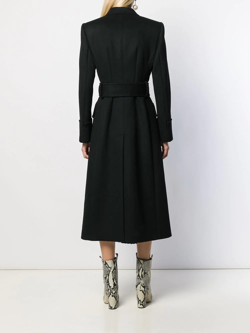 belted midi coat - 4