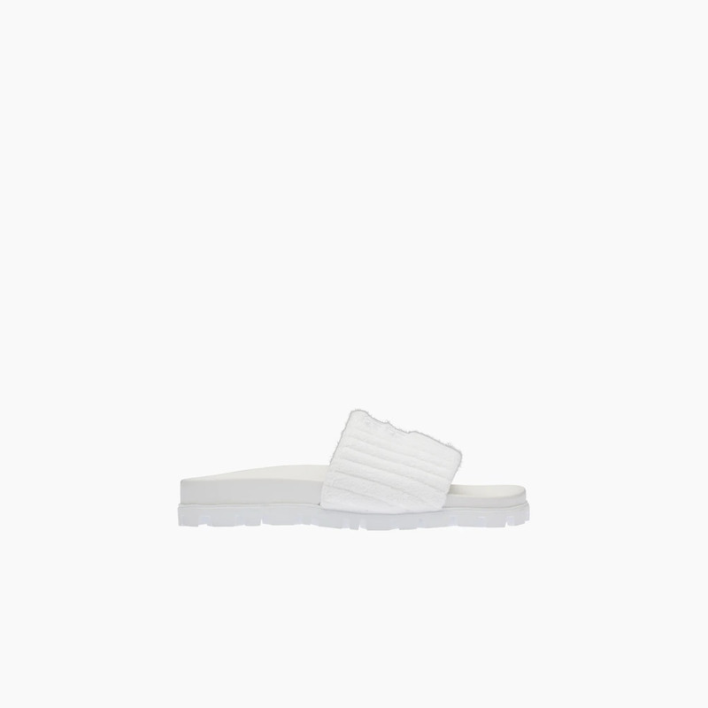 Miu Miu Terry cloth slides outlook