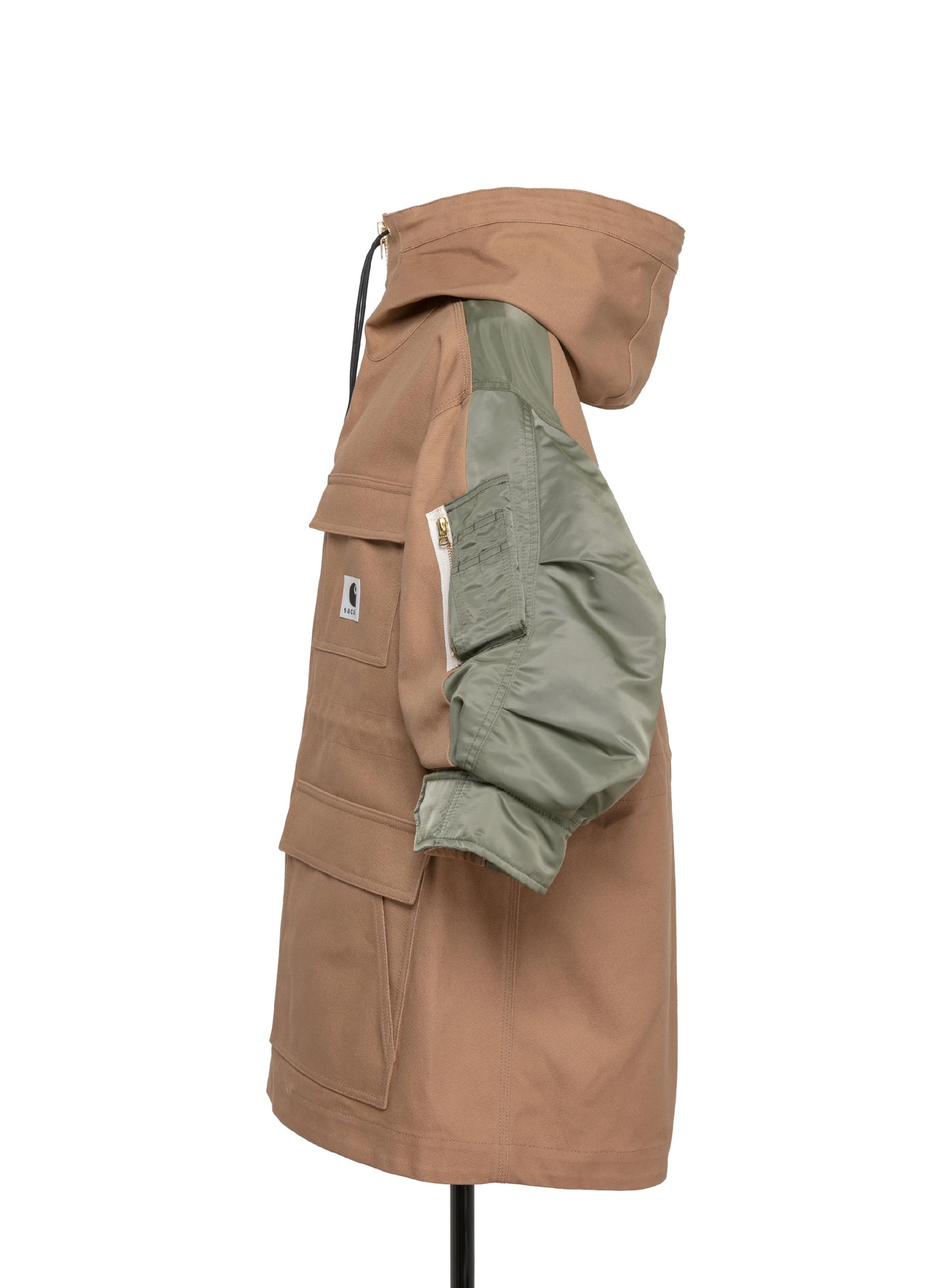 ジャケット・アウター sacai Carhartt WIP Duck Nylon Twill Coat Duck x Nylon Twill Coat — Black – La Garçonne