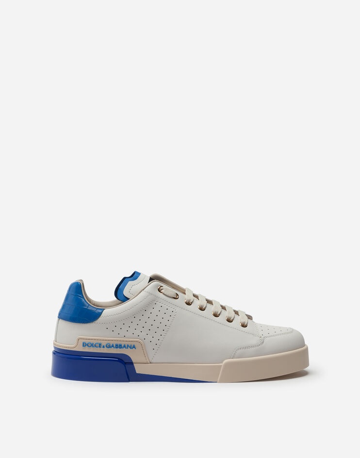 Calfskin nappa Portofino sneakers with painted sole - 1