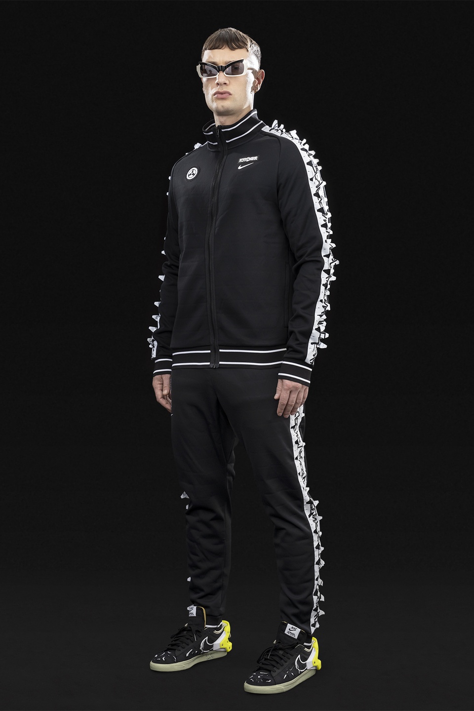 GGG-P1-010 Nike® Acronym® Track Pant Knit Black/White - 14