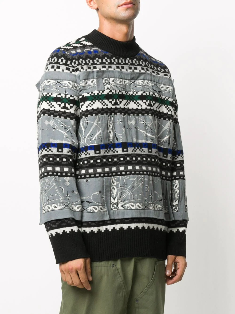 multi-panel knit jumper - 3