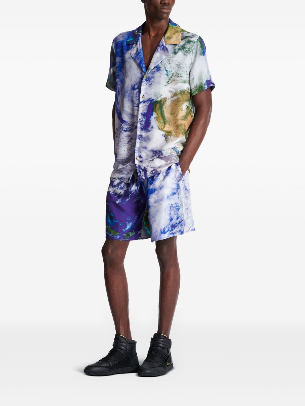 Earth-print shirt - 2