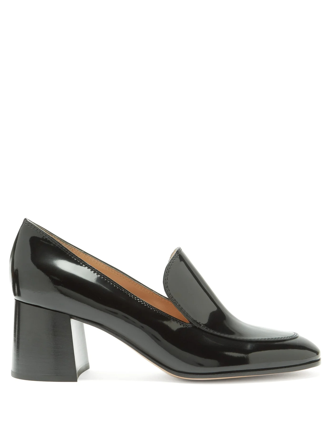 Block-heel 60 patent-leather loafer - 1