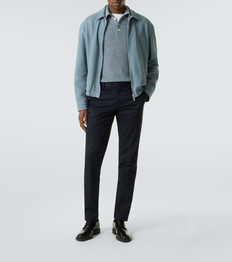 LARDINI Mid-rise cotton slim pants outlook