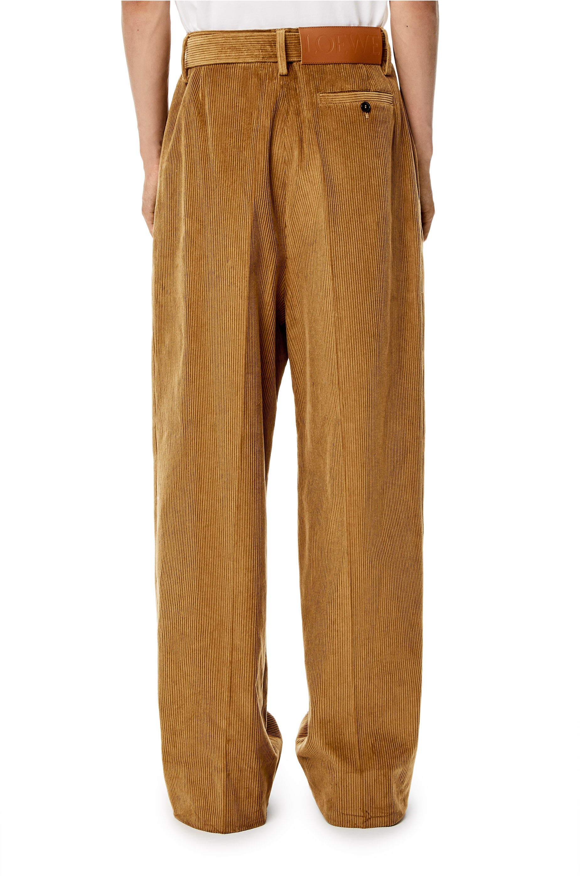 Double pleated trousers in corduroy - 4