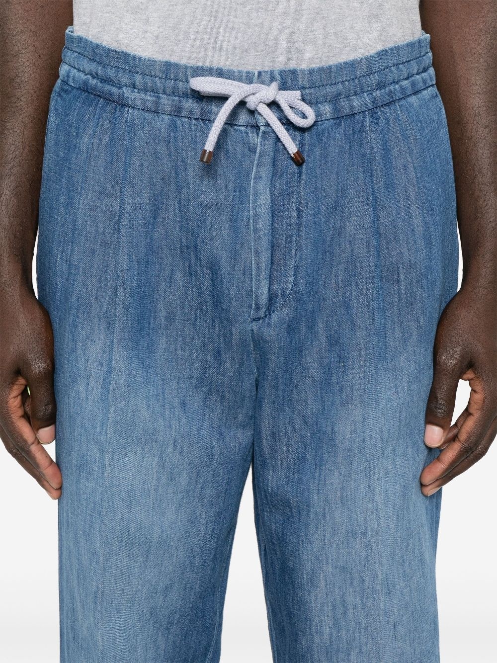 pleat-detailing jeans - 5