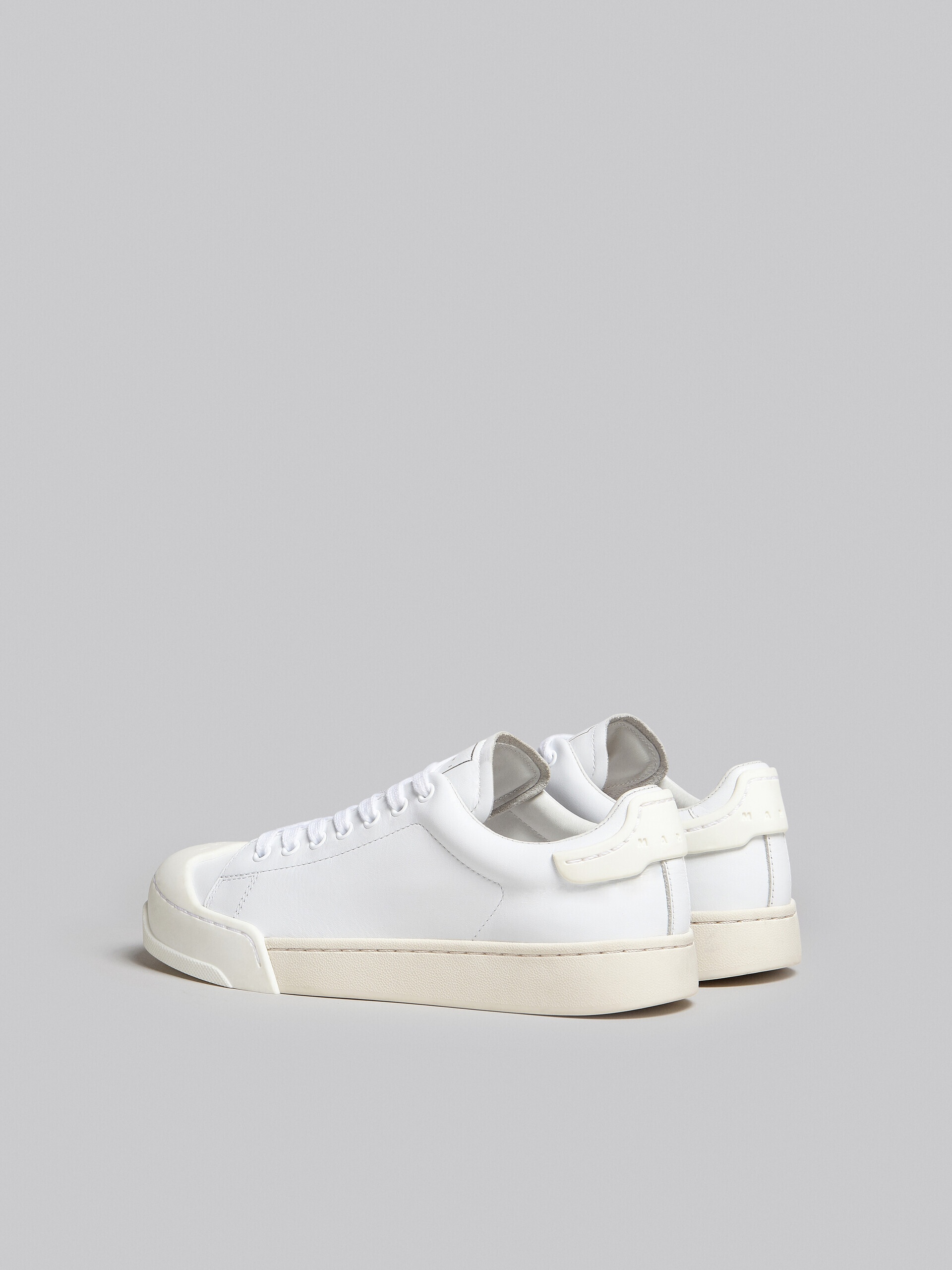 DADA BUMPER SNEAKER IN WHITE LEATHER - 3