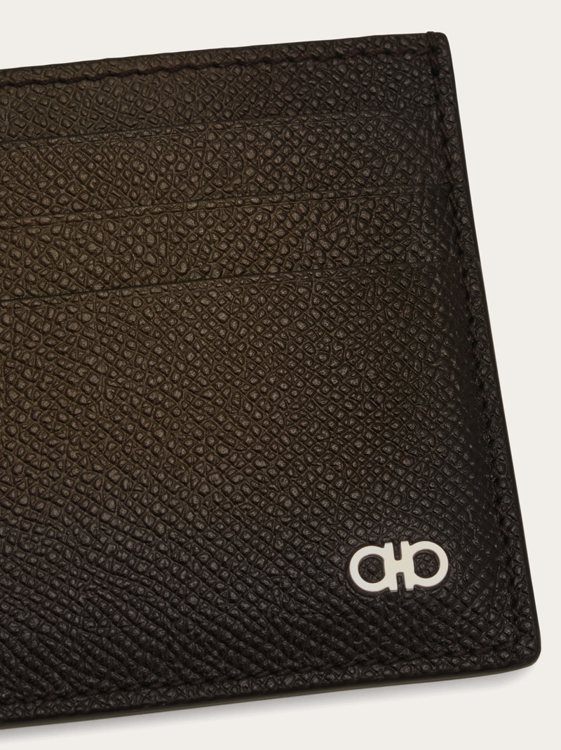 FERRAGAMO Micro Gancini credit card holder outlook