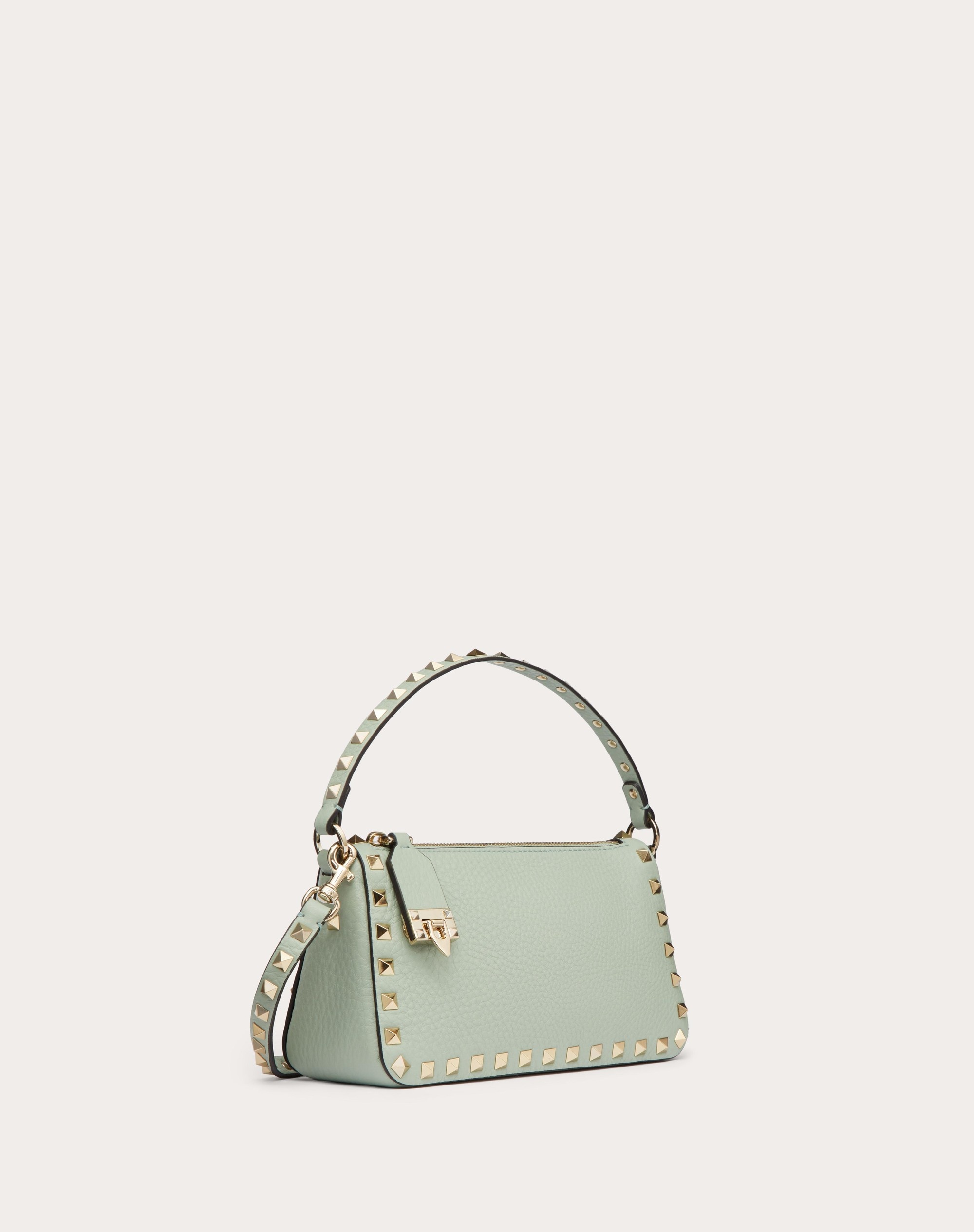 SMALL ROCKSTUD GRAINY CALFSKIN CROSSBODY BAG - 3