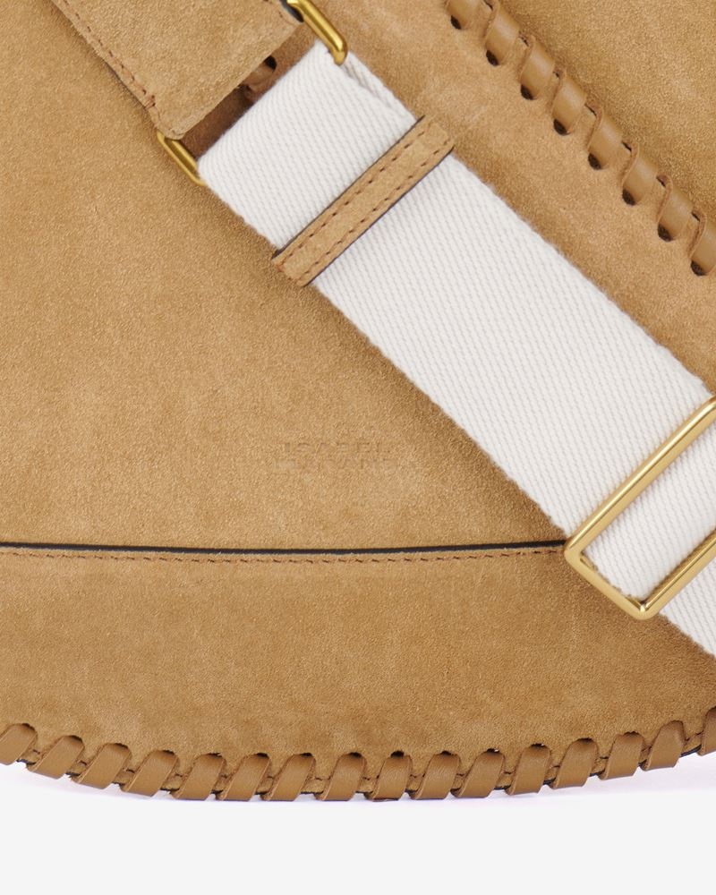OSKAN SUEDE LEATHER SHOULDER BAG - 3