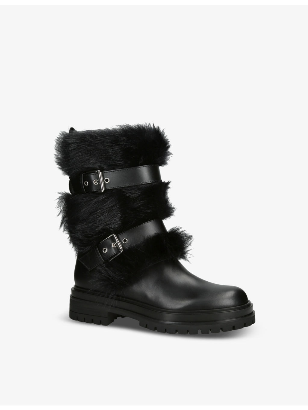 Maverick buckle-strap leather boots - 2