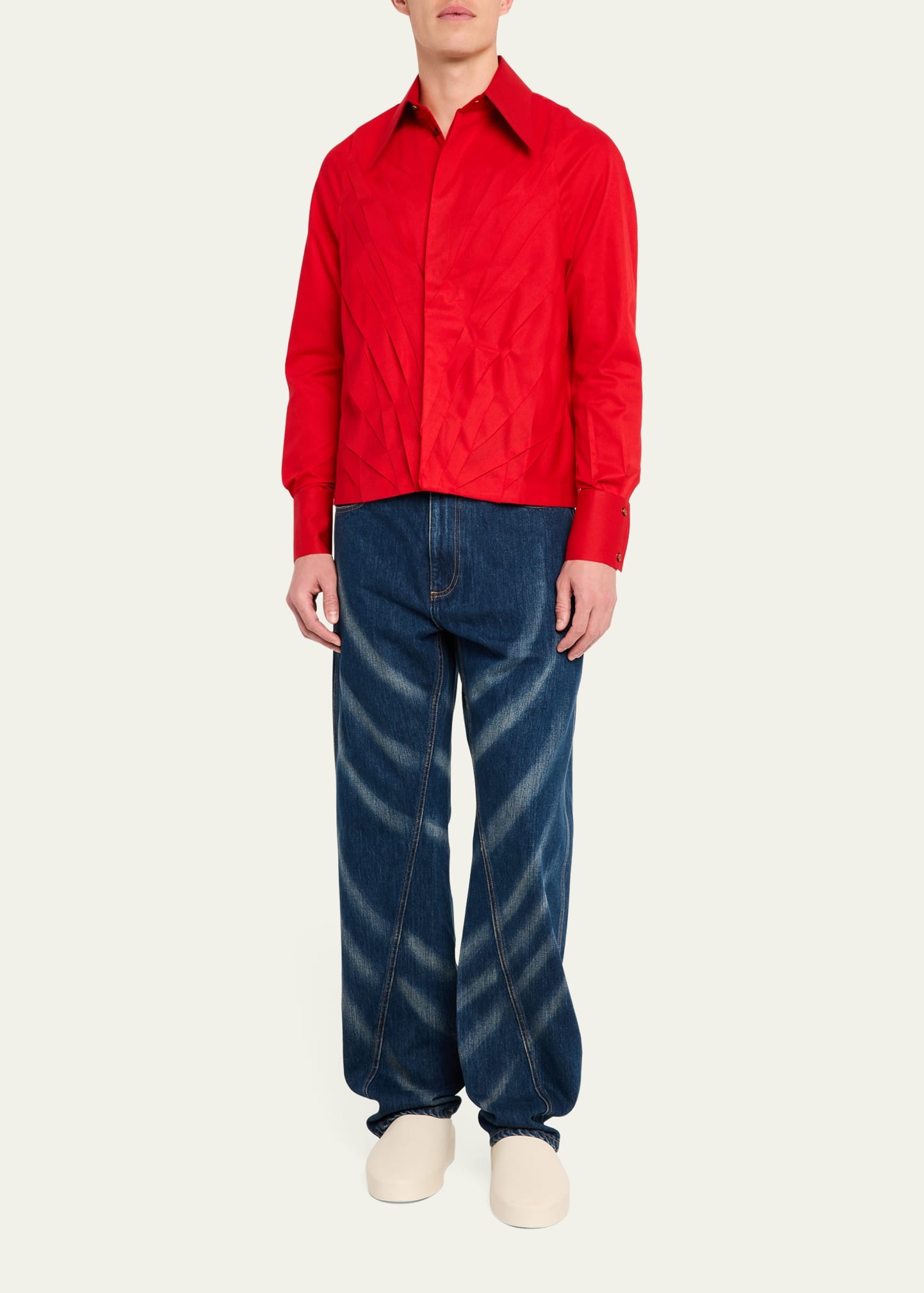 Men's Multi-Pleat Poplin Blouson Jacket - 2