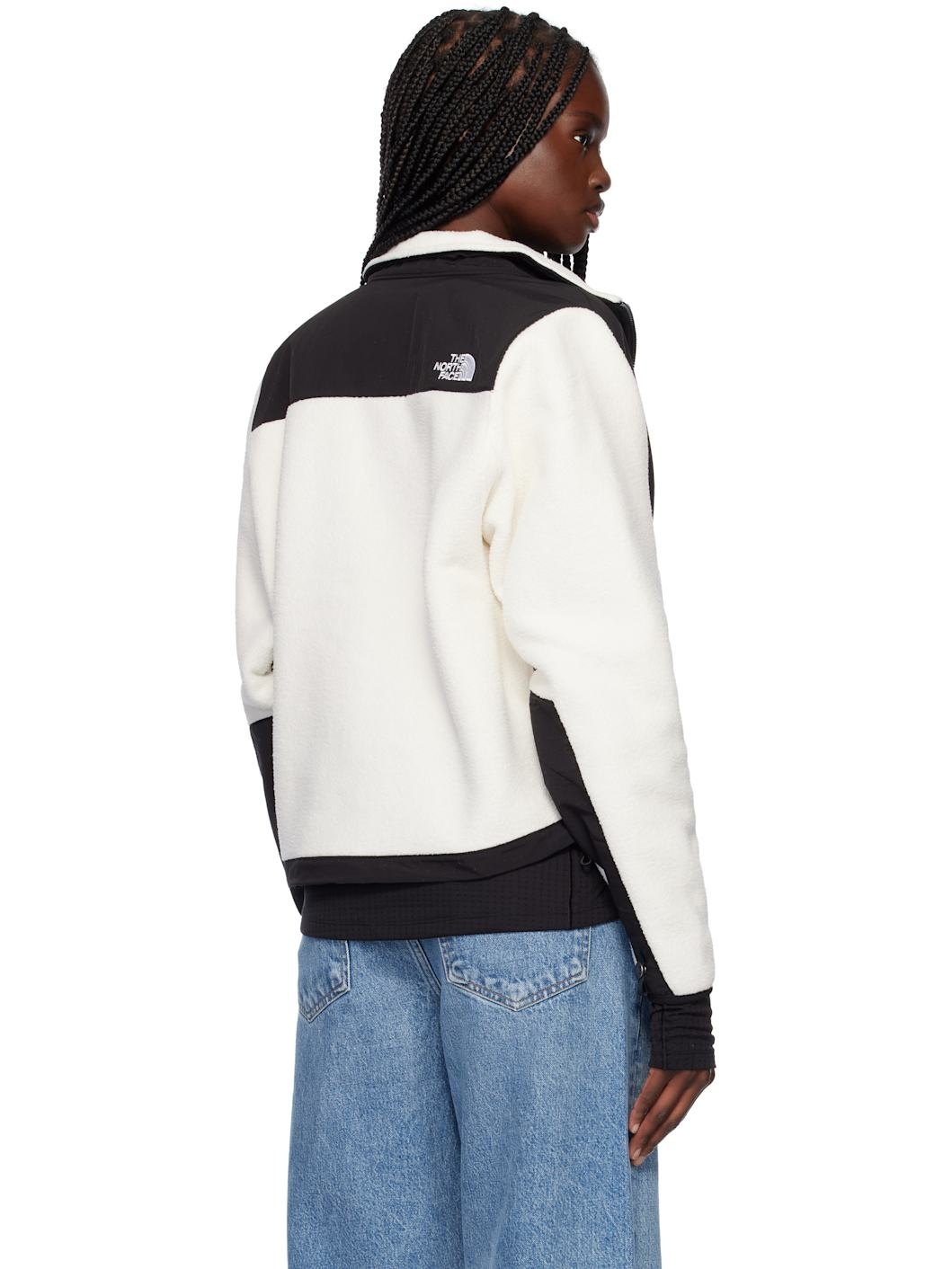 White & Black Retro Denali Jacket - 3