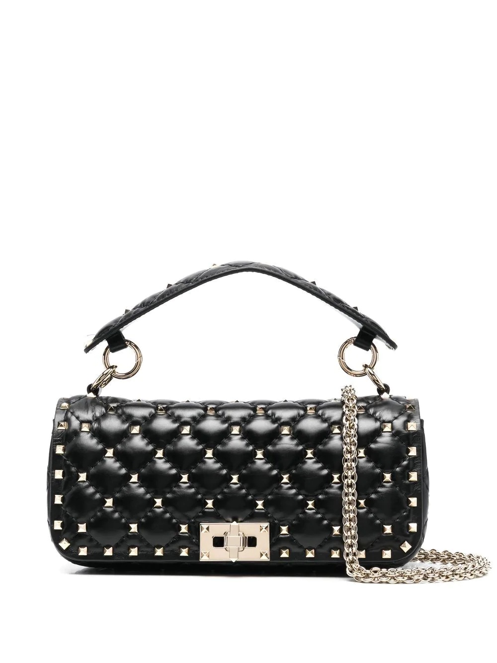 Rockstud-embellished shoulder bag - 1