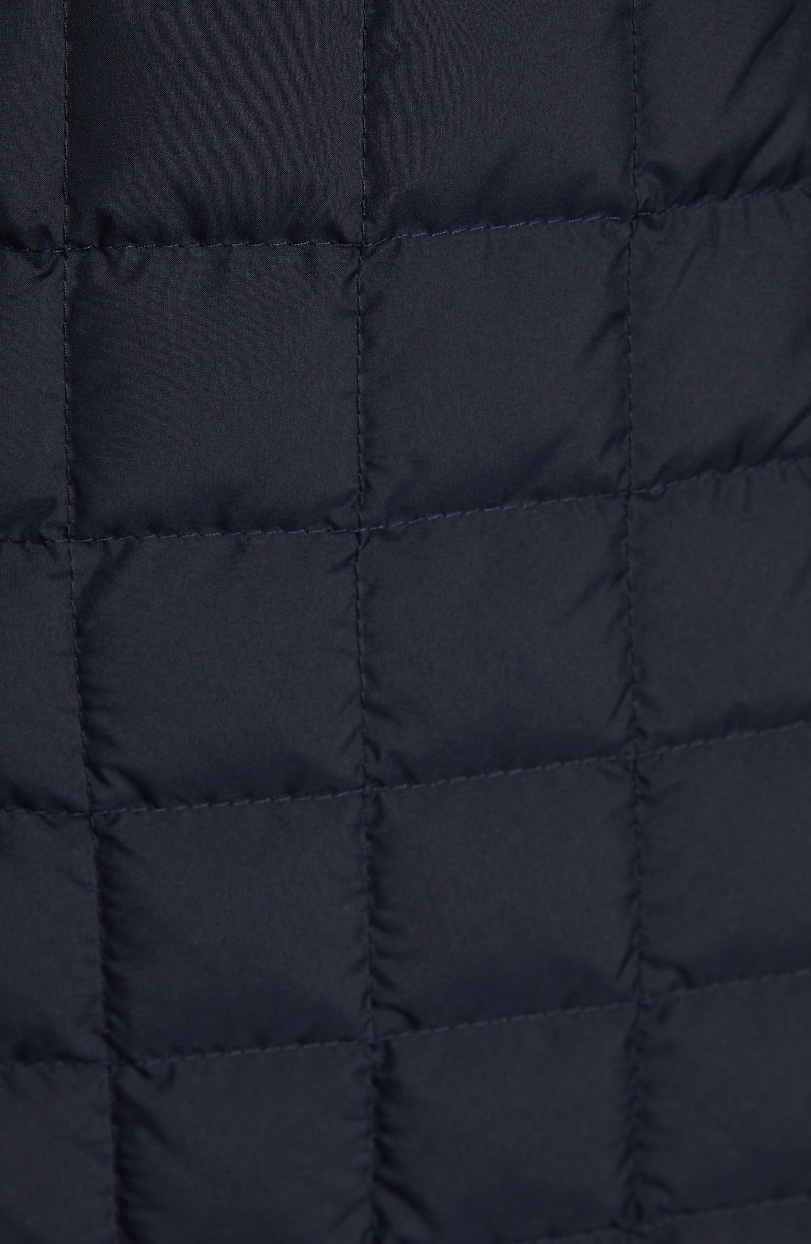 Moncler Quilted Down & Wool Knit Cardigan in Navy Blue at Nordstrom - 6