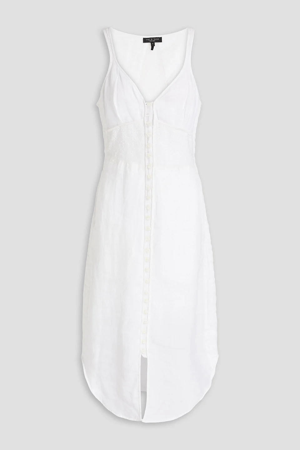 Criseli broderie anglaise ramie midi dress - 1