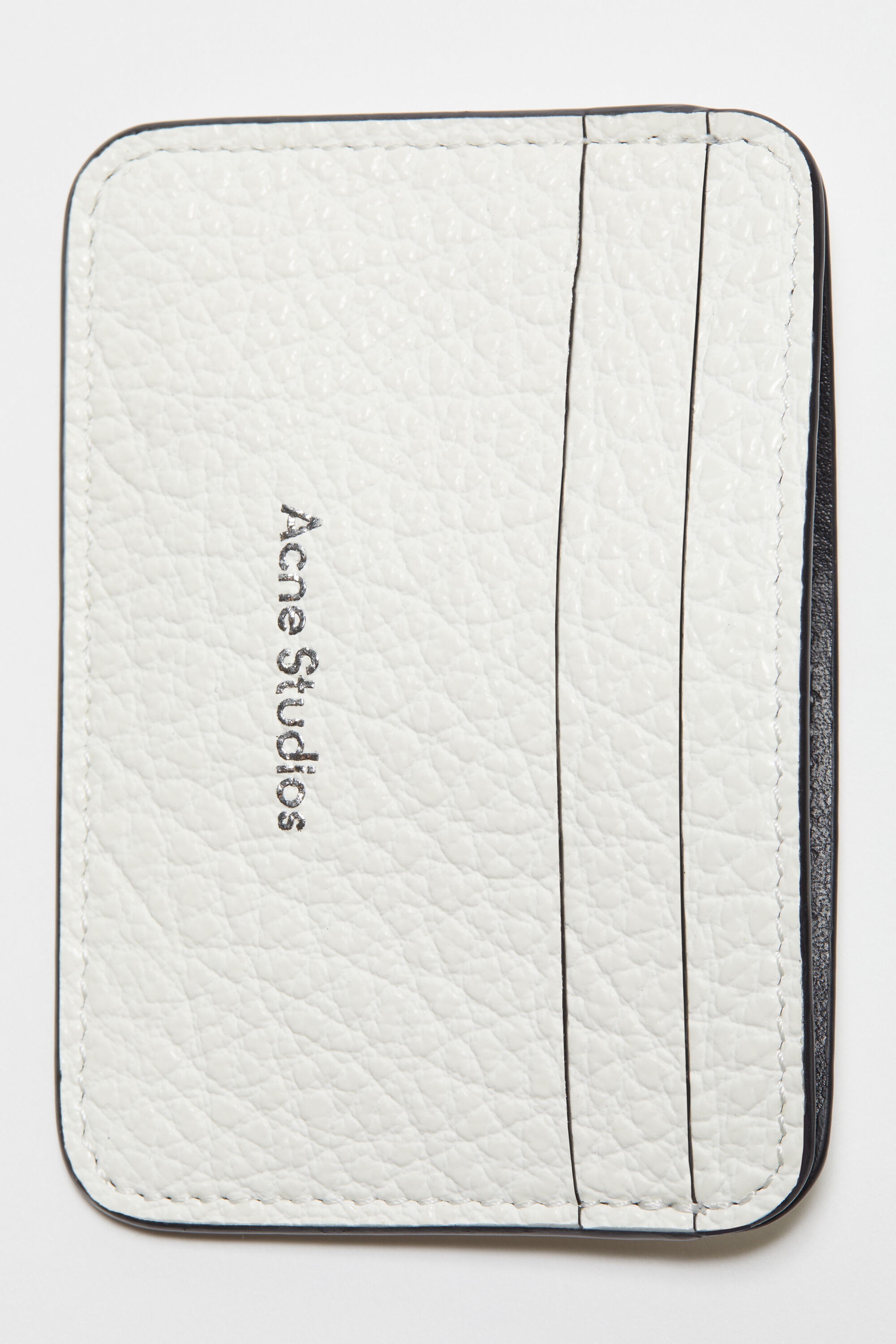 Leather card holder - White - 6