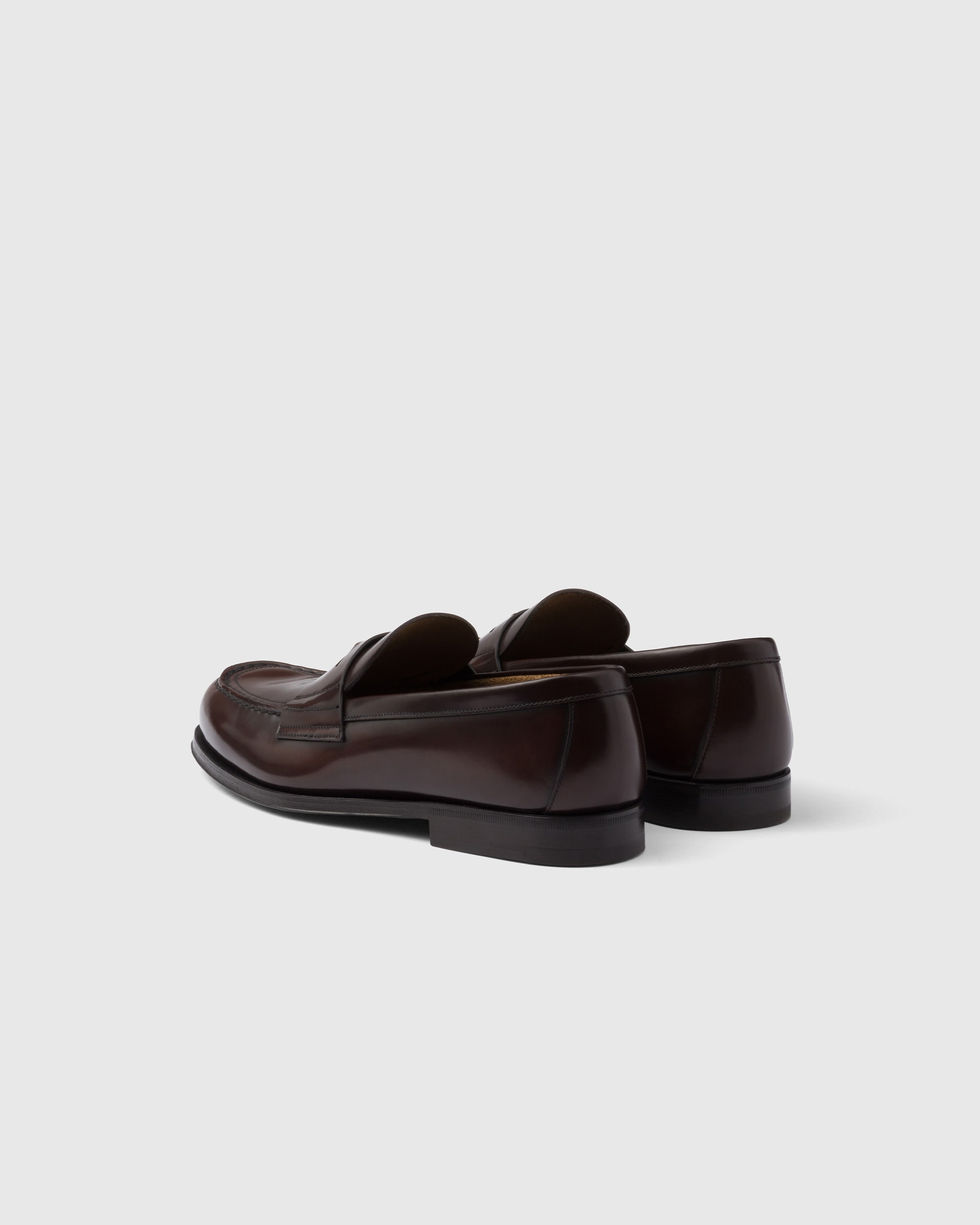 Brushed leather loafers - 5