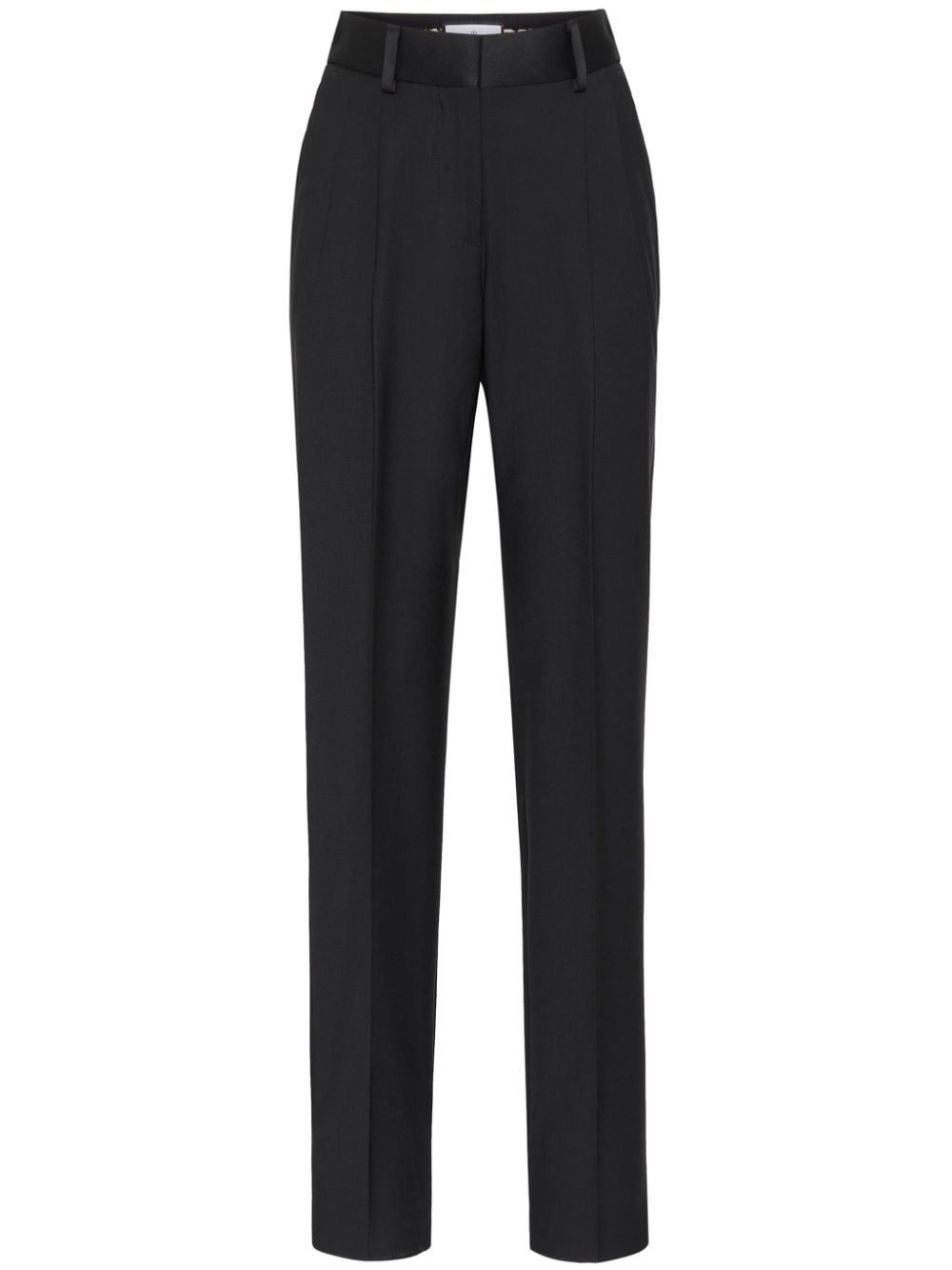 logo-plaque tailored trousers - 2