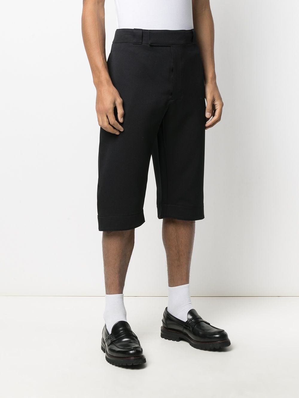 logo patch cropped trousers - 3
