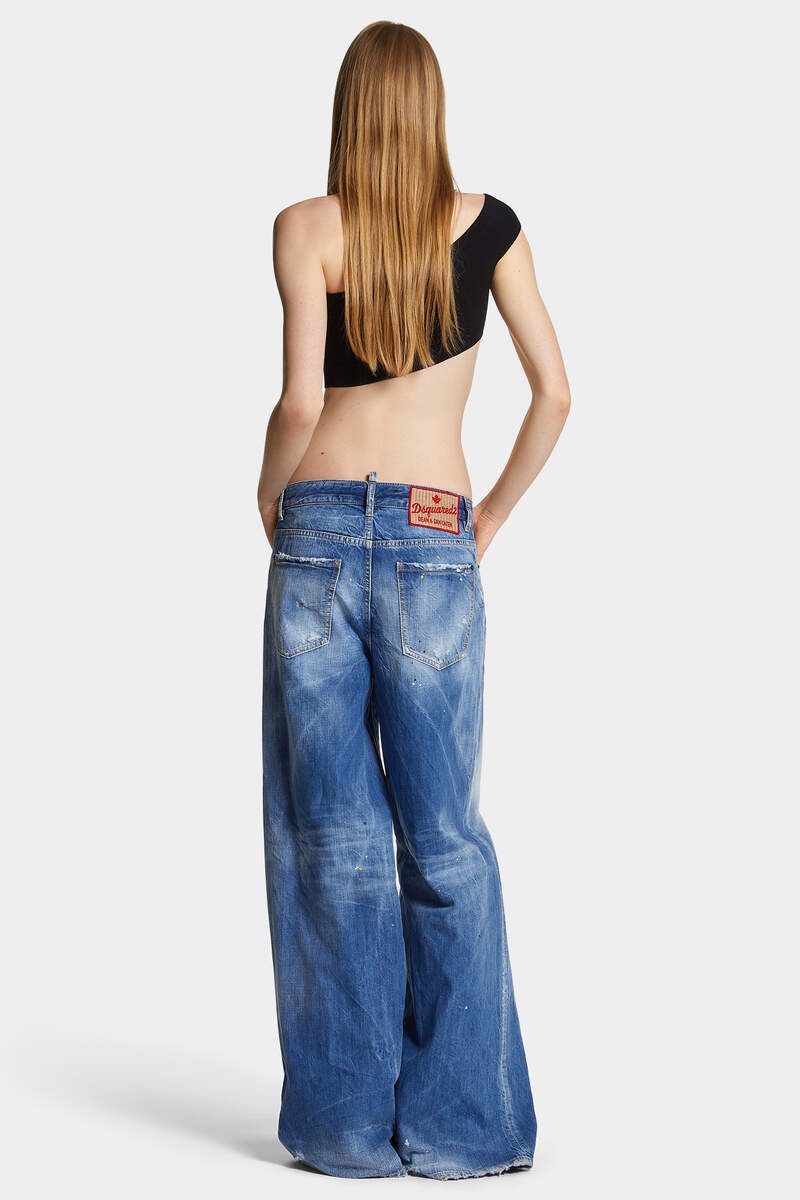 LIGHT CLEAN BABY BLUE WASH TRAVELLER JEANS - 4