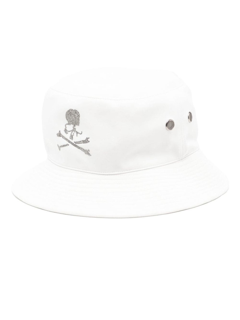 logo print bucket hat 1