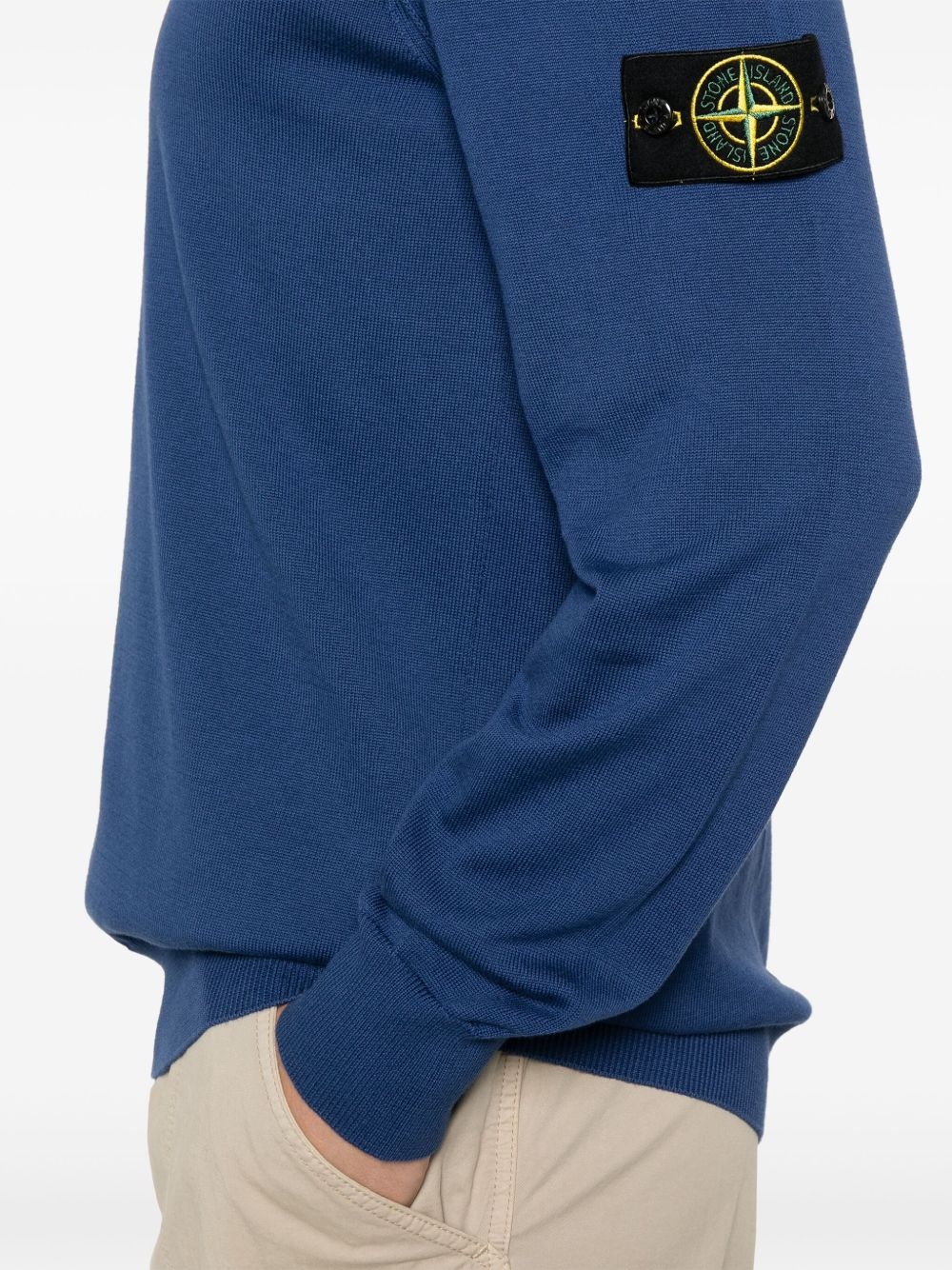 Compass-badge sweater - 5