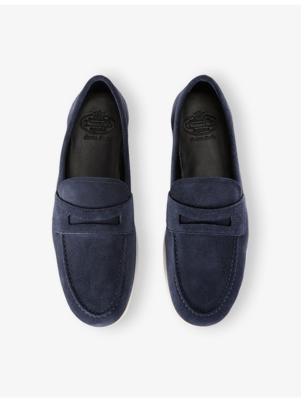 Saddle Penny Slip-On Suede Loafers - 2