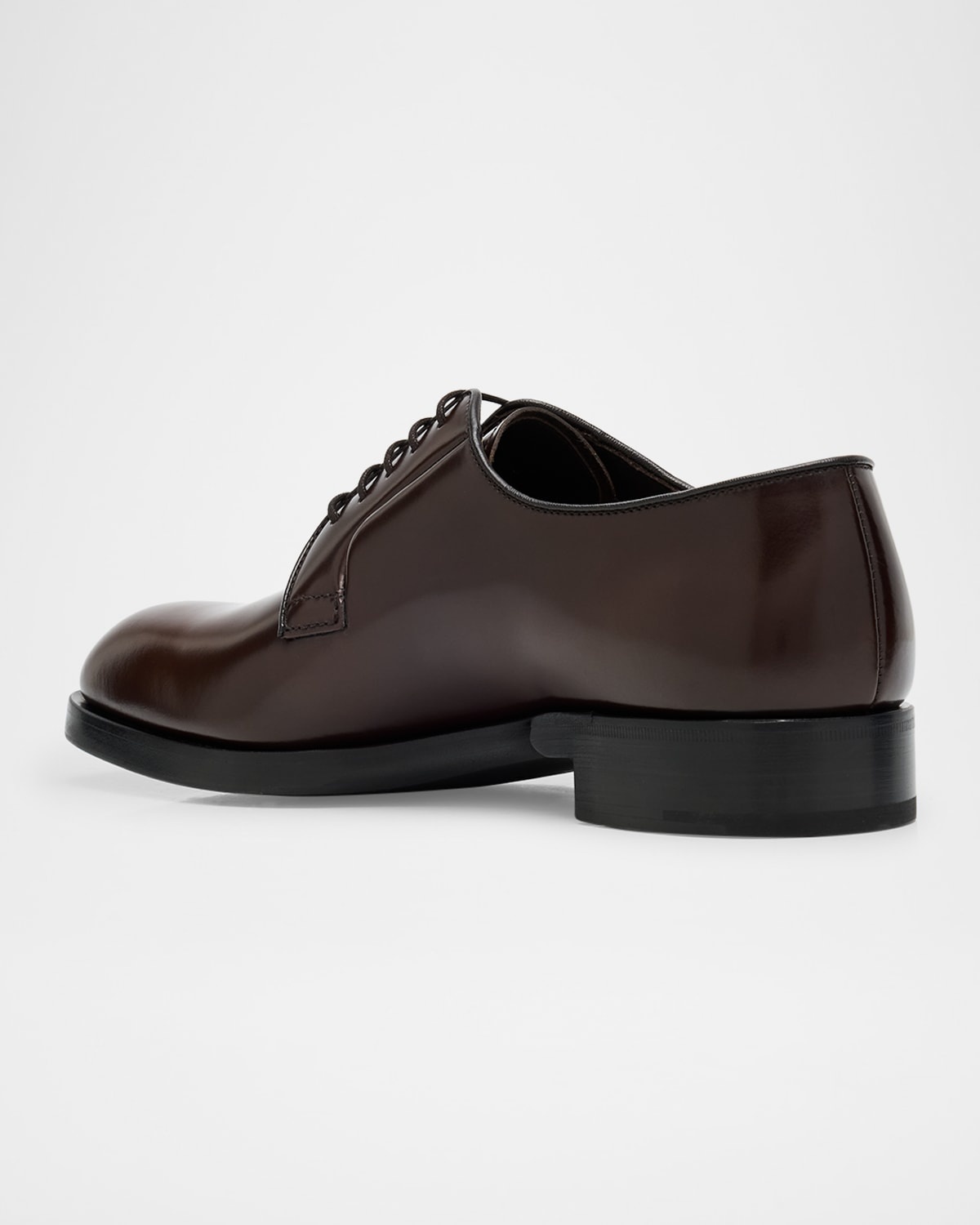 Men's Brushed Leather Derby Shoes - 2