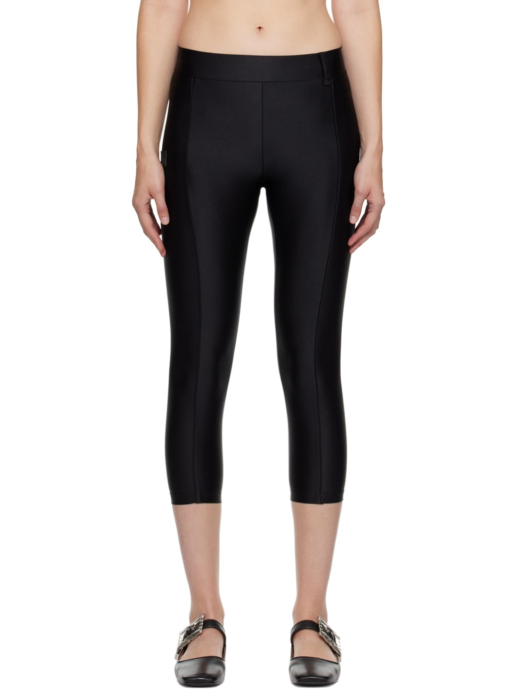 Black Piping Leggings - 1