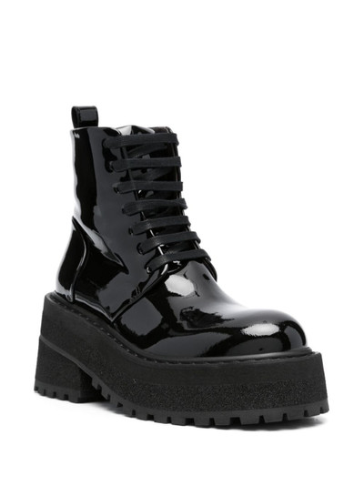 Marsèll Carretta 80mm leather platform boots outlook