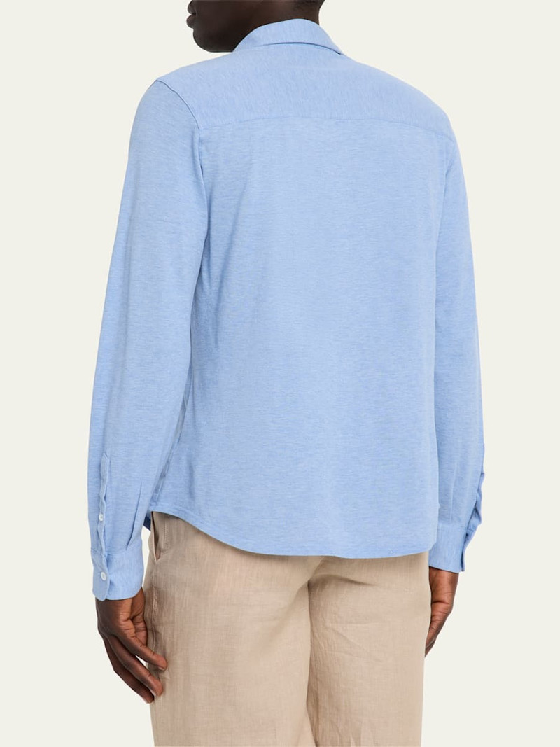 Men's Heathered Pique Sport Shirt 3