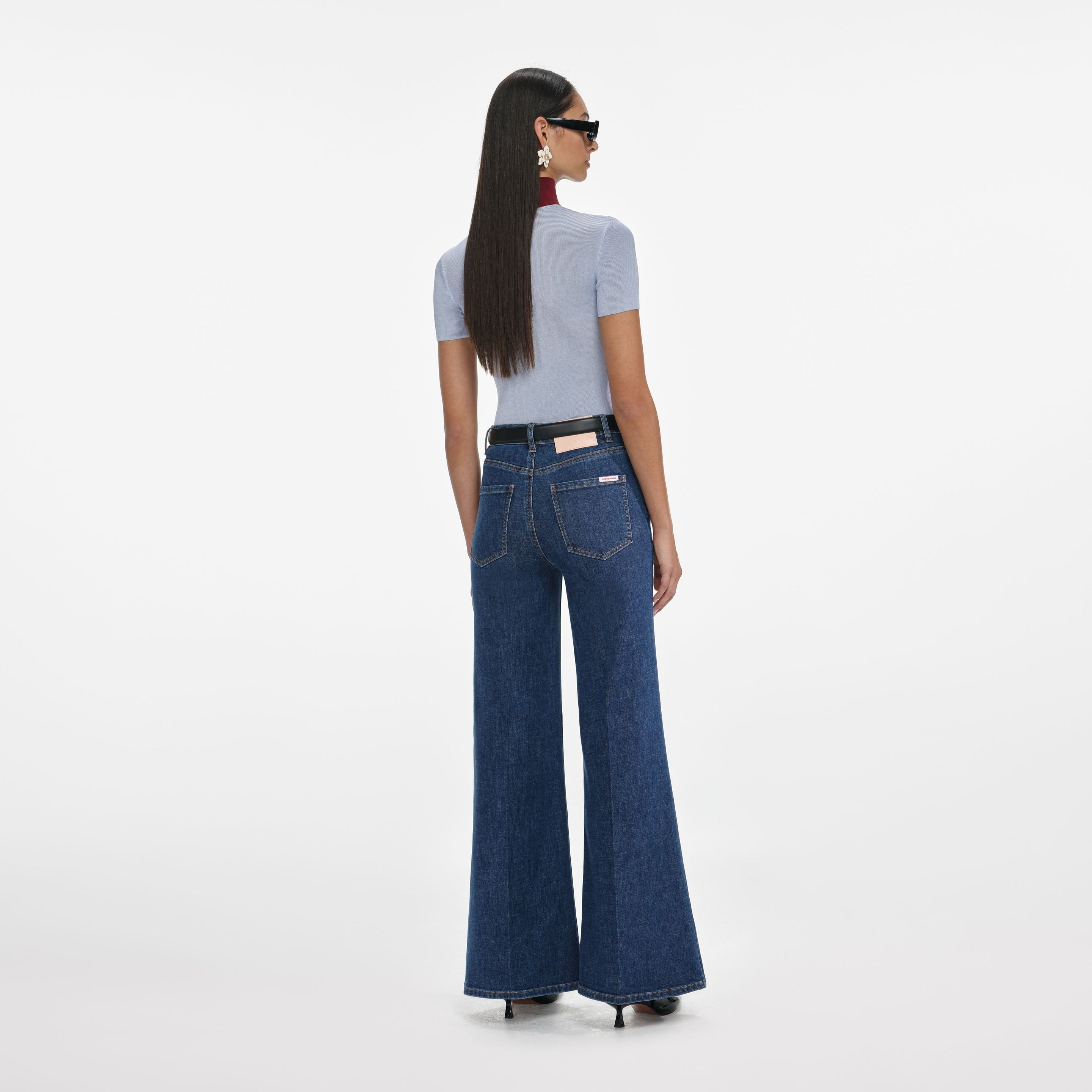Blue Flared Jeans - 3