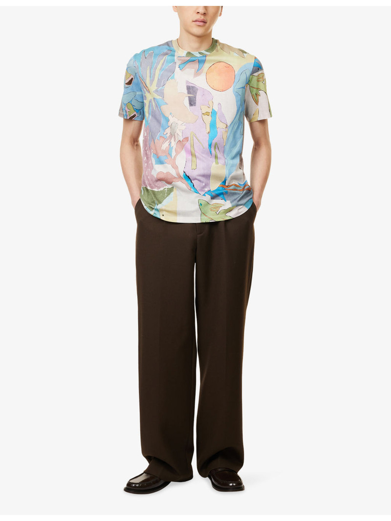 Paul Smith Printed Cotton-Jersey T-Shirt outlook