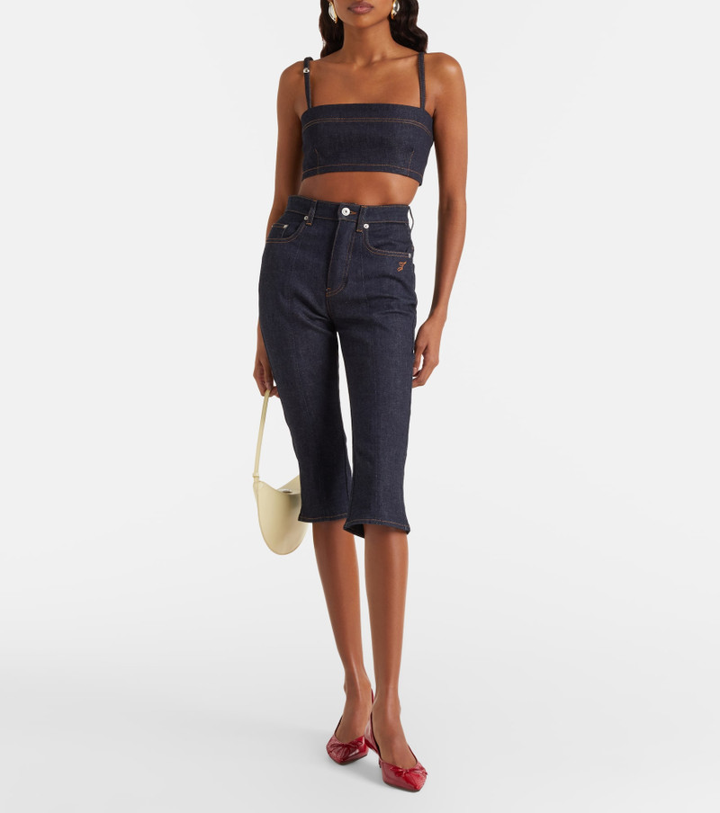 JACQUEMUS Logo capri jeans outlook