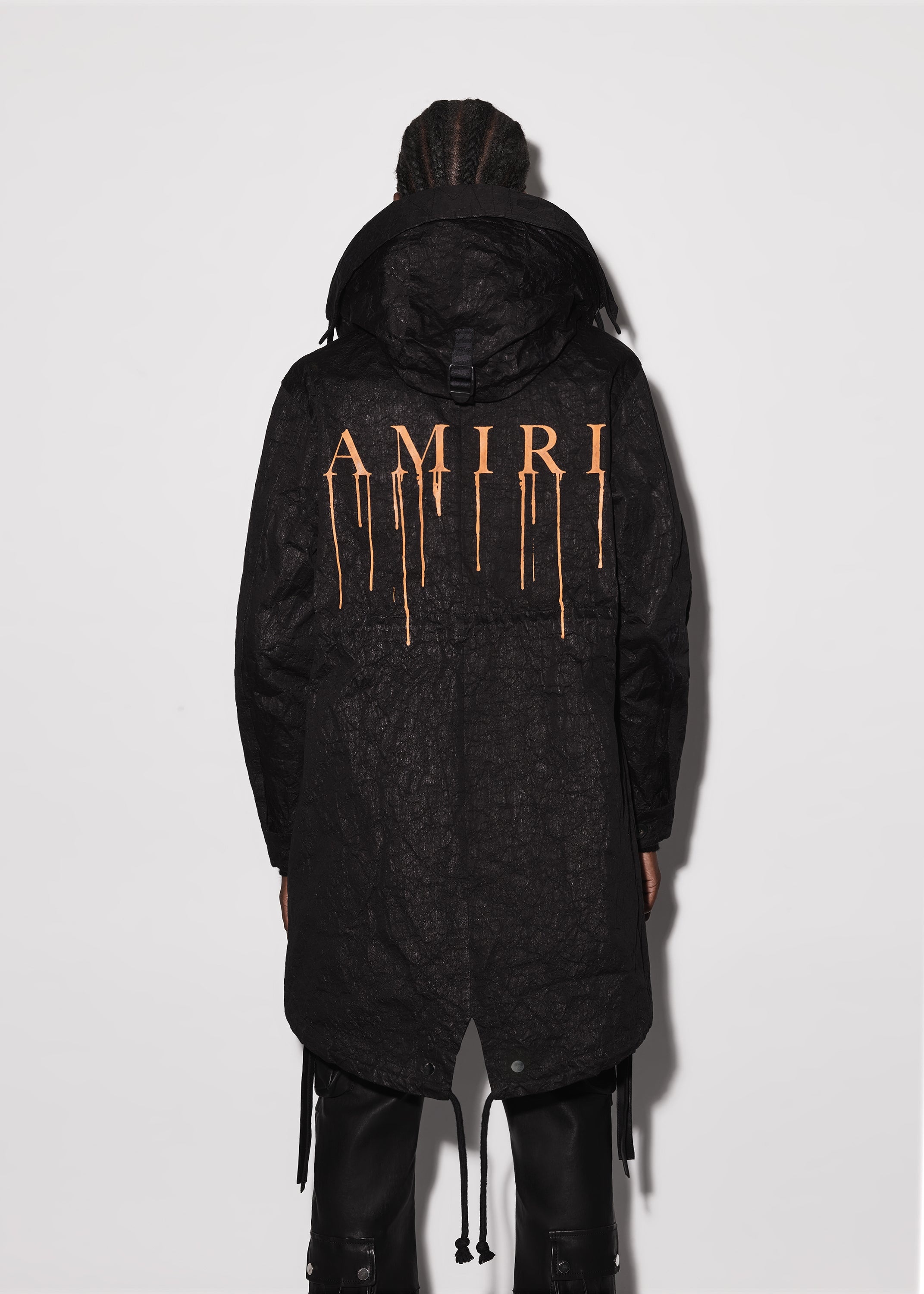 METAL CRUMPLE FISHTAIL PARKA - 6