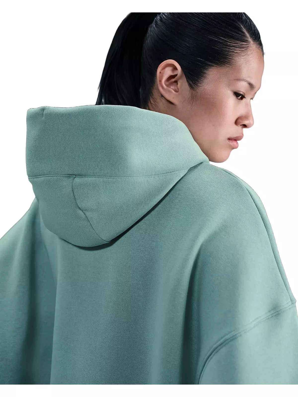 Women's Sportswear Phoenix Fleece Over-Oversized Pullover Hoodie -Green - 2