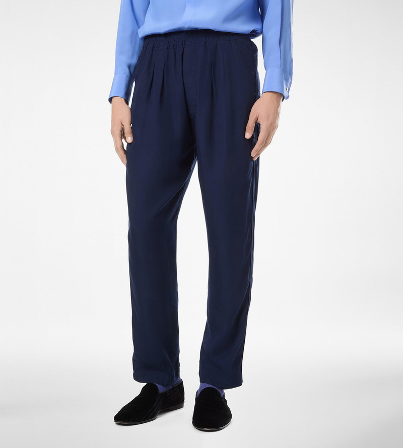 LYOCELL LIGHTWEIGHT PLEATED LOUNGE PANT 4