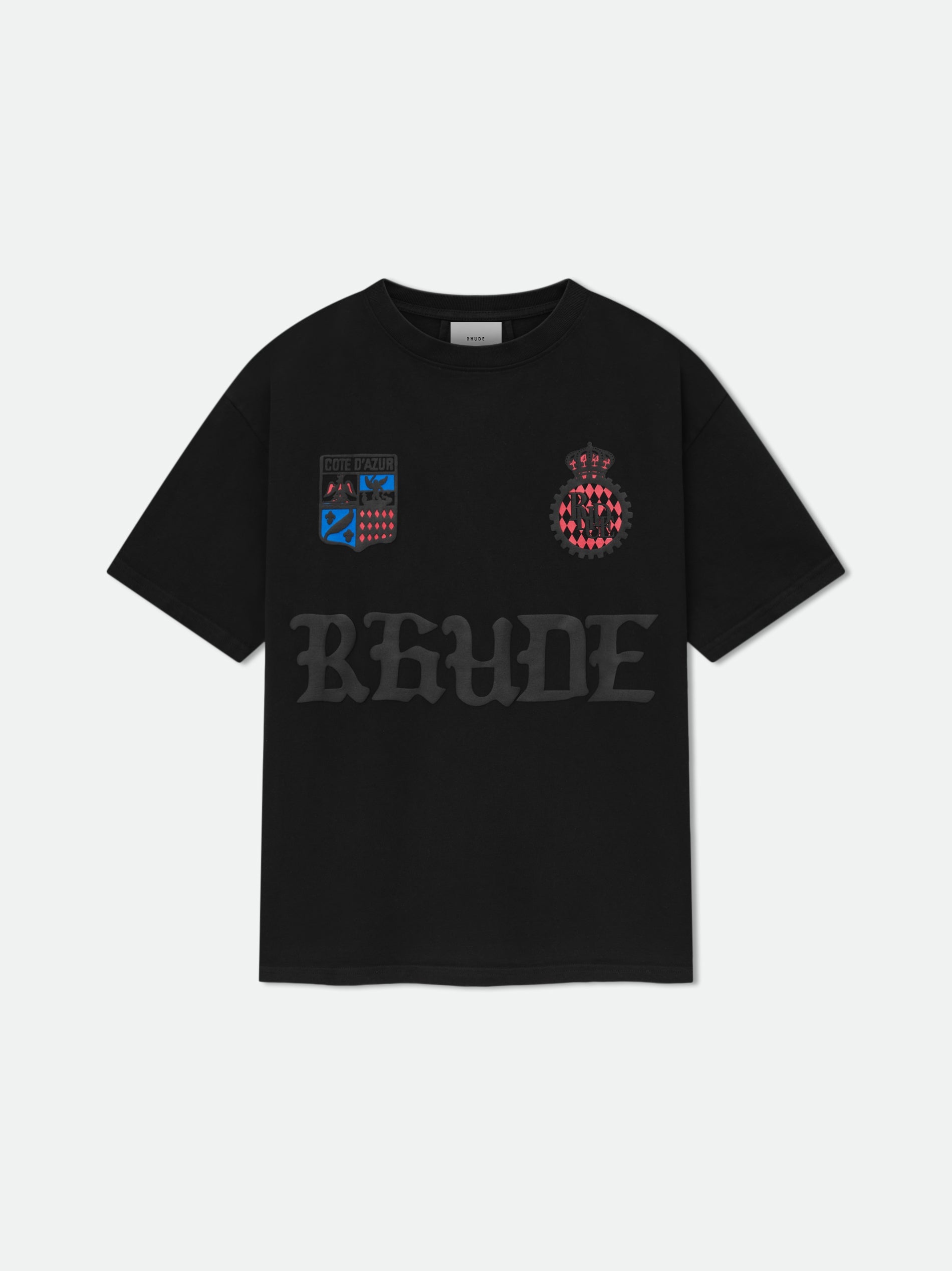 Rhude RHUDE COTE D'AZUR CREST OVERSIZED TEE | REVERSIBLE