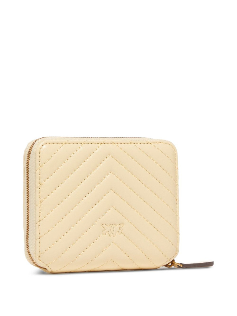 PINKO chevron-quilted zipped wallet outlook