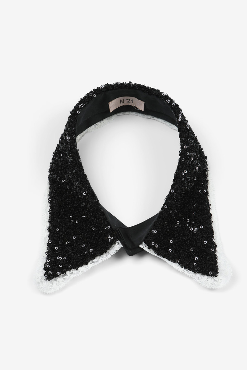 BLACK SEQUIN COLLAR 1