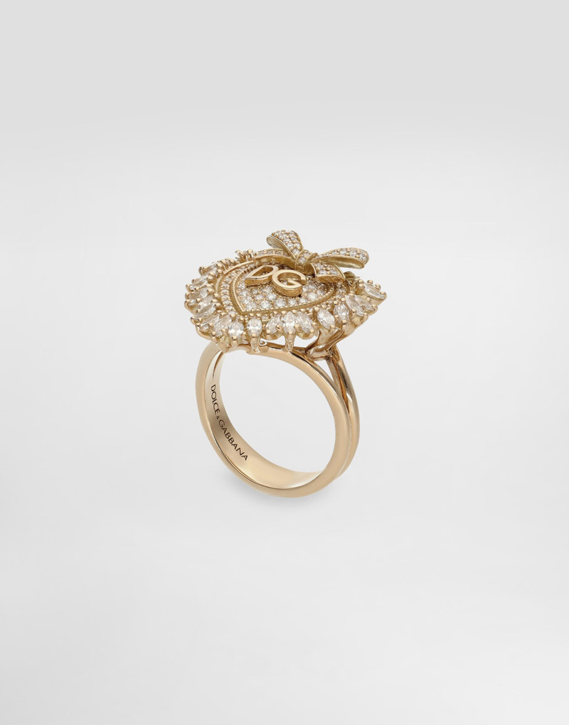Dolce & Gabbana Devotion Ring 18 carat yellow gold and diamonds outlook