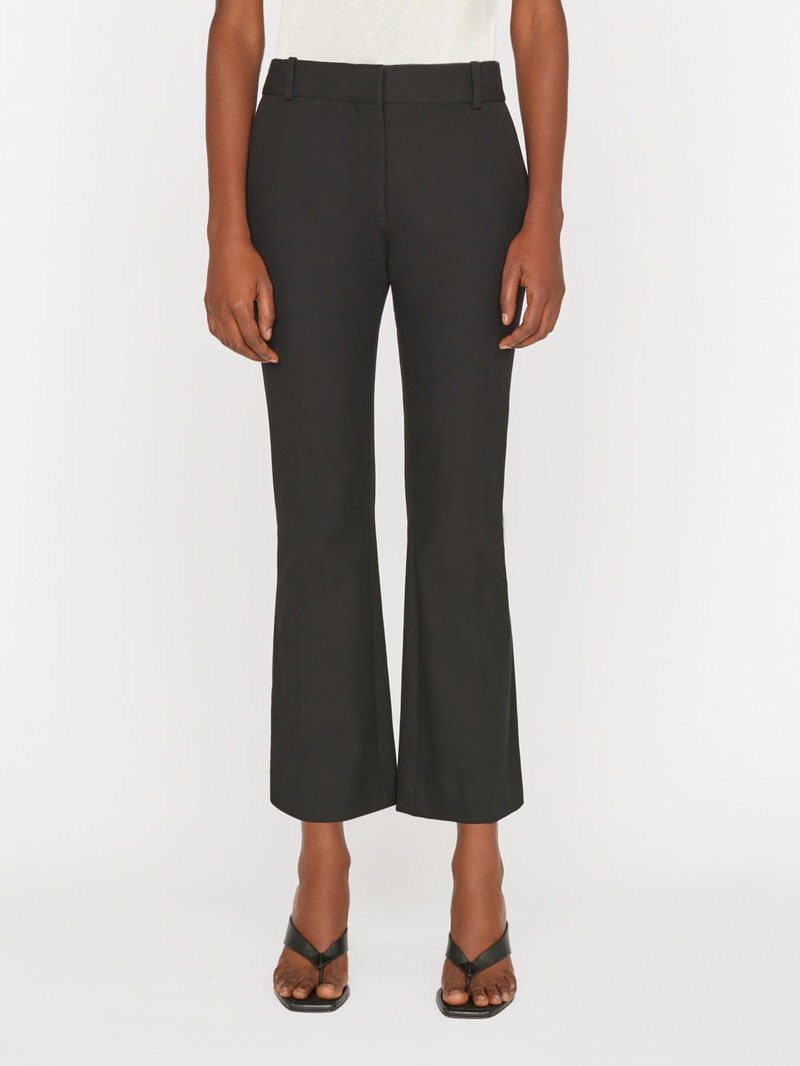 FRAME Le Crop Mini Boot Trouser in Noir outlook